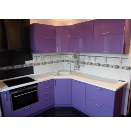 Кухня эмаль фиолетовая